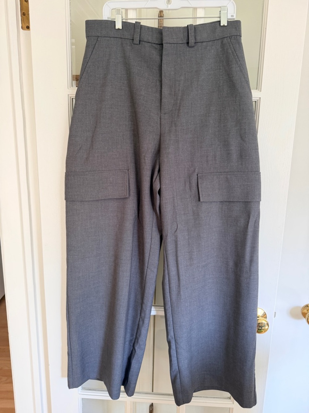 Abercrombie HFR x Nicole Benefield Women’s Cargo Wide Leg Trousers L